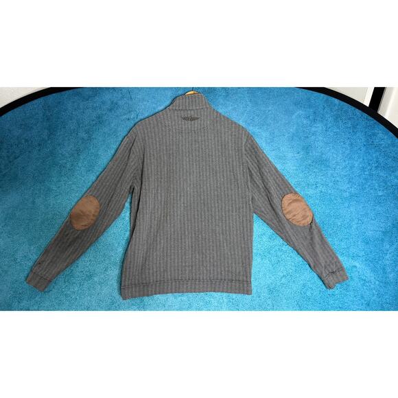 Straight Down Men’s 1/4 Zip Louis Martini Sweatshirt – Size L – Gray 100% Cotton - Picture 16 of 16